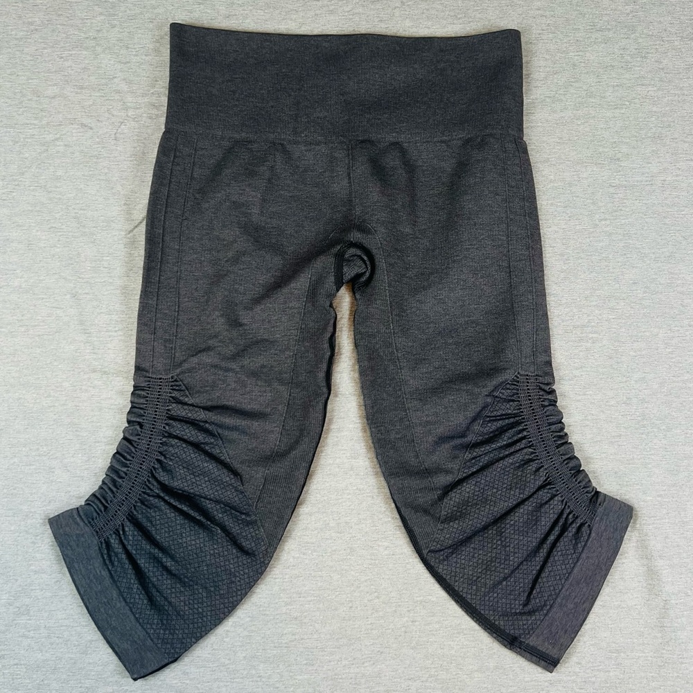 Lululemon Athletica Gray Ruched Compression Leggings